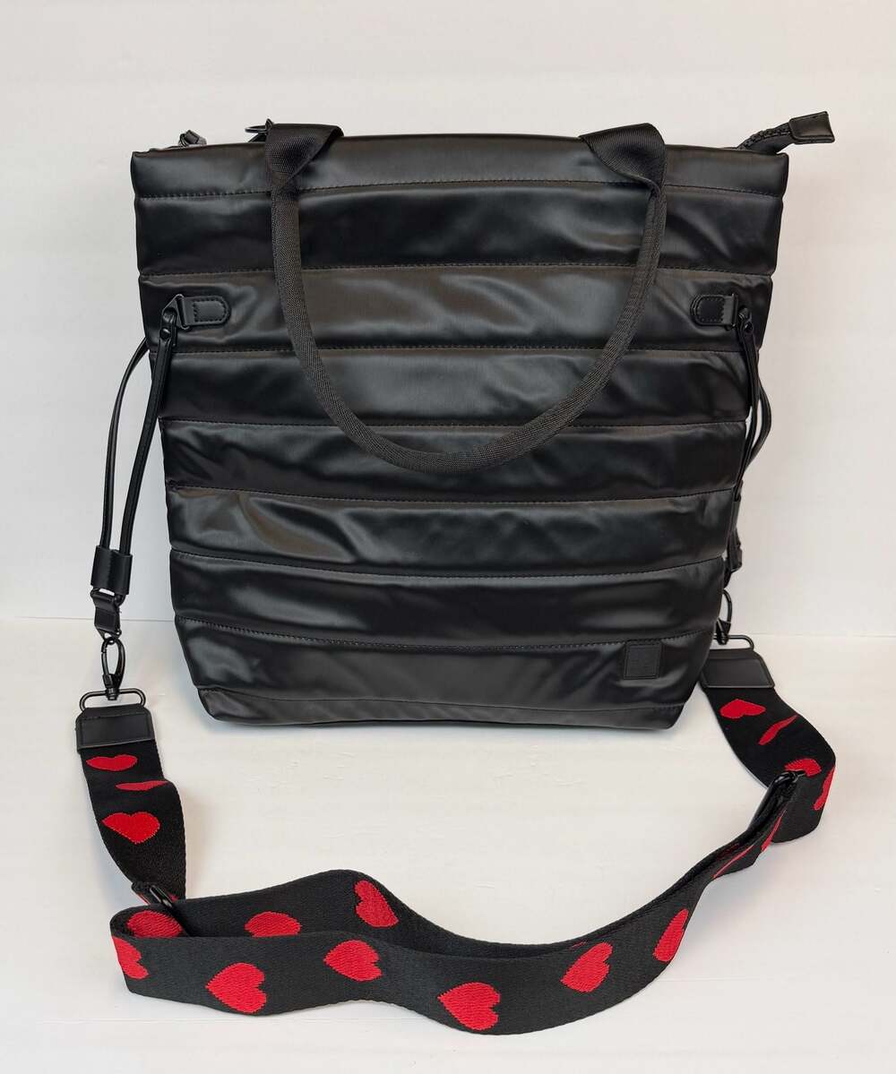 Shawn Killinger x IHKWIP North/South Haute Quilted Tote Bag Heart Pattern Strap